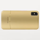 Minimale metalen gouden achtergrond Case-Mate iPhone case (Achterkant (horizontaal))