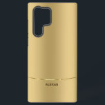 Minimale metalen gouden achtergrond samsung galaxy hoesje<br><div class="desc">Eenvoudig modern,  elegant afbeelding met een metalen gouden achtergrond. Licht gouden accent</div>