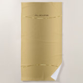 Minimale metalen gouden achtergrond strandlaken (Voorkant)