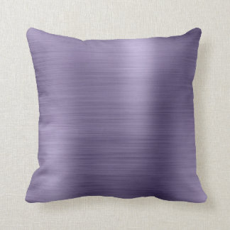 Minimale metalen Paarse plum Silver Metallic Kussen