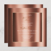 Minimale metallische geometrie Gold Copper Bronze- Kaart (Voorkant / Achterkant)