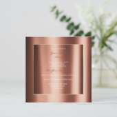 Minimale metallische geometrie Gold Copper Bronze- Kaart (Staand voorkant)