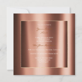 Minimale metallische geometrie Gold Copper Bronze- Kaart