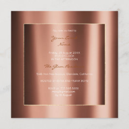 Minimale metallische geometrie Gold Copper Bronze- Kaart