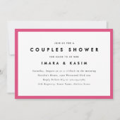 Minimale Mid Century Retro Paren Douche Kaart (Voorkant)