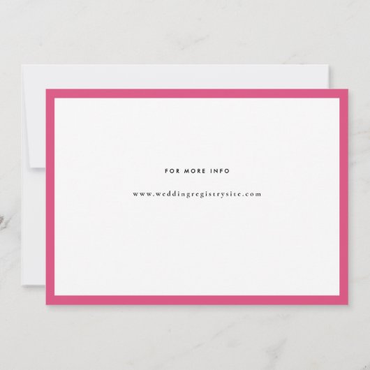 Minimale Mid Century Retro Paren Douche Kaart (Achterkant)