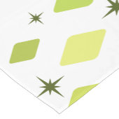 Minimale Mid Mod Diamonds Charteuse Korte Tafelloper (Hoek)