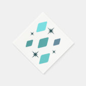 Minimale Mid Mod Diamonds Turquoise Servet (Hoek)