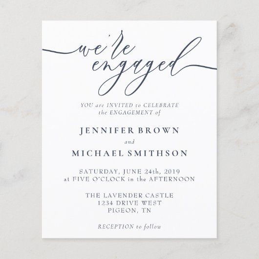 Minimale middelen voor de marine Modern Verloving Flyer (Voorkant)