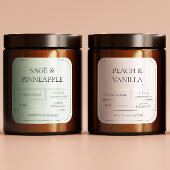 Minimale Millenniumroze Blush-kaartenlabel Vierkante Sticker