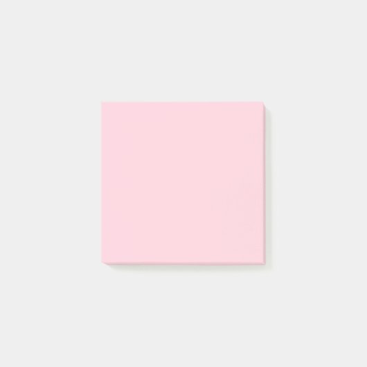 Minimale Millenniumroze platte vaste kleur Post-it® Notes (Voorkant)