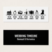 Minimale minikaart voor Icon Wedding tijdlijn Mini Visitekaartjes (Voorkant /achterkant)