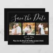 Minimale minimale zwarte foto's opslaan op datum (Voorkant / Achterkant)