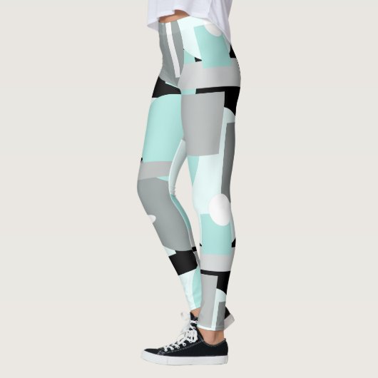 Minimale Minimalisme Geometrie Abstracte Leggings (Links)