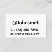 Minimale minimalistische minimalistische QR-codenu Visitekaartje (Voorkant)