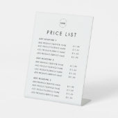 Minimale minimumprijs voor logo reclamebord met voetstuk (Voorkant)