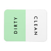 Minimale Mint Vaatwasser Schoon of Vuile Magnet Magneet (Horizontaal)