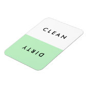 Minimale Mint Vaatwasser Schoon of Vuile Magnet Magneet (Linkerzijde)