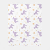Minimale mintkleurige Franse bulldog Silhouette de Fleece Deken (Voorkant)