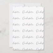 Minimale Miss Onederful 1ste verjaardag Kaart (Achterkant)