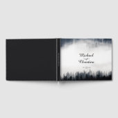 Minimale mistige sparren bos natuur bruiloft gastenboek (Volledig)