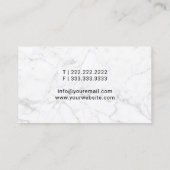 Minimale mobiele service Nib Marmer Visitekaartje (Achterkant)