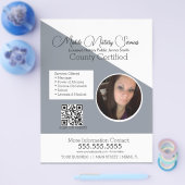 Minimale mobiele services Foto QR FLYER B (Enkel)