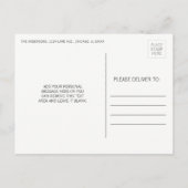 Minimale Mod Baby Foto Geboorteaankondiging Ansich Aankondigingskaart (Achterkant)