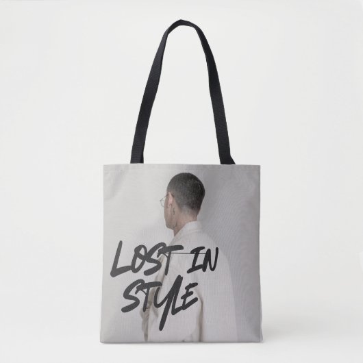 Minimale mode citaat tote bag (Voorkant)