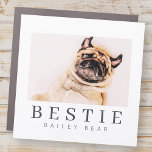 Minimale Modern Chic Pet Bestie BFF Foto Automagneet<br><div class="desc">Het ontwerp bestaat uit een leuke en speelse typografie met een sans serif- en serif-lettertype. Voeg een douanefoto toe.</div>