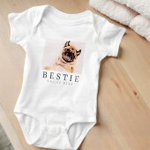 Minimale Modern Chic Pet Bestie BFF Foto Romper