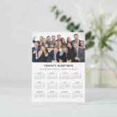 Minimale moderne | 2019 Fotokalender bedrijf Briefkaart (Staand voorkant)