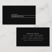 Minimale moderne 3A-kleuren Visitekaartje (Voorkant / Achterkant)