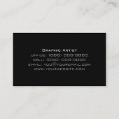 Minimale moderne 3A-kleuren Visitekaartje (Achterkant)