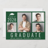 Minimale moderne 4FotogravePartij Kaart (Voorkant)