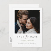 Minimale Moderne Aangepast foto opslaan Datum Aankondigingskaart (Voorkant / Achterkant)