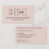 Minimale, moderne, aangepaste afdruk visitekaartje (Voorkant / Achterkant)