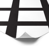 Minimale moderne Abstracte geometrische lijnkunst Poster (Hoek)