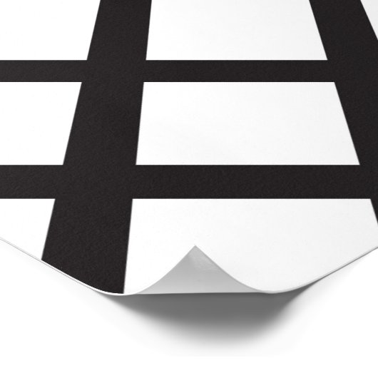 Minimale moderne Abstracte geometrische lijnkunst Poster (Hoek)