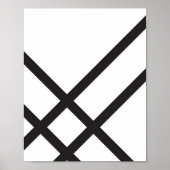 Minimale moderne Abstracte geometrische lijnkunst Poster (Voorkant)