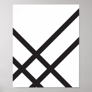 Minimale moderne Abstracte geometrische lijnkunst Poster