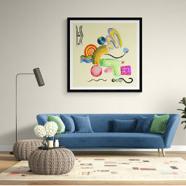 Minimale moderne Abstracte kunst Poster