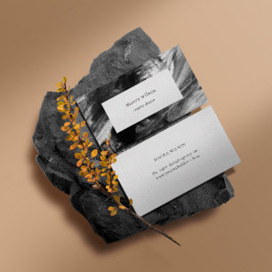 Minimale moderne Abstracte zwart-witverf Visitekaartje