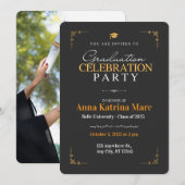 Minimale & moderne "Afstudeerder in stijl Kaart (Voorkant / Achterkant)