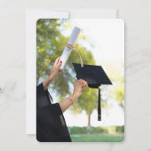 Minimale & moderne "Afstudeerder in stijl Kaart (Achterkant)