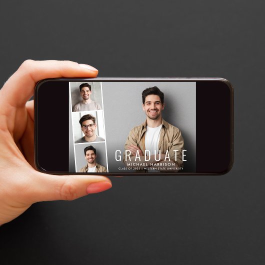 Minimale moderne Afstuderen voor fotogreep Aankondiging