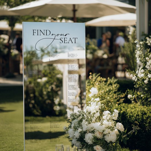 Minimale moderne alfabetische bruiloft zitgrafiek raamsticker