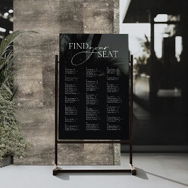 Minimale moderne alfabetische bruiloft zitgrafiek raamsticker