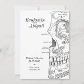 Minimale moderne anatomie schedel wetenschap kaart (Voorkant)