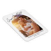 Minimale moderne Arch-foto slaat de Kaart Datum op Magneet (Rechterzijde)